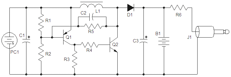 Esquema del cargador solar